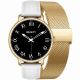 14. Smartwatch Gravity Złoty Bransoleta + Pasek GT33-2