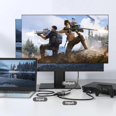 6. Adapter Tech-Protect HB07 HUB Adapter 2w1 HDMI 4K 60HZ - szary