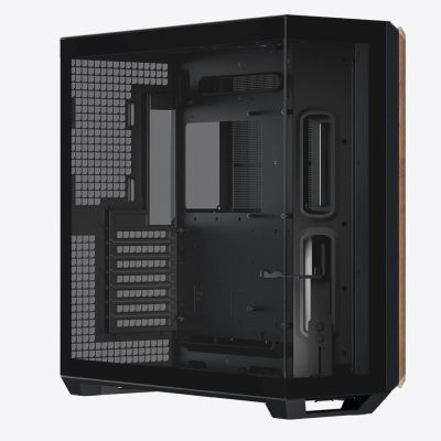3. Obudowa PC APNX V1, Midi-Tower, ATX, Tempered Glass, Holz, schwarz