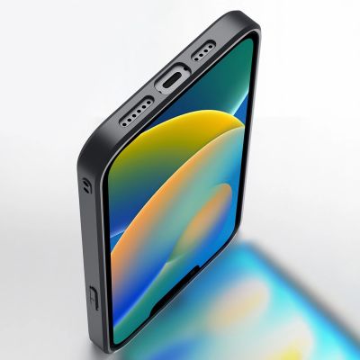 12. Dux Ducis Fino etui pokrowiec pokryty nylonowym materiałem iPhone 14 Plus czarny