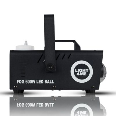 7. LIGHT4ME FOG 600W LED BALL - Wytwornica dymu/mgły efekt podświetlenia dymu/kula dyskotekowa, pilot bezprzewodowy