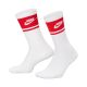 2. Skarpety Nike Everyday Elevated Crew 3 pary biało-czerwone IM7949 900