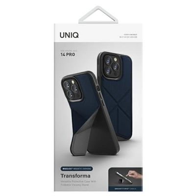 14. Etui UNIQ Transforma Magclick Charging na iPhone 14 Pro - niebieskie