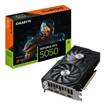 Karta graficzna Gigabyte GeForce RTX 5050 WINDFORCE OC V2 8G, Technologia NVIDIA, 8 GB, GeForce RTX 5050, Pamięć GDDR6, Ilość portów HDMI: 2, Złącze PCI-E 5.0