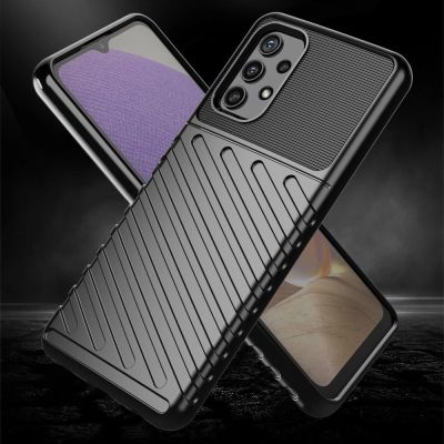 2. Thunder Case elastyczne pancerne etui pokrowiec Samsung Galaxy A72 4G czarny