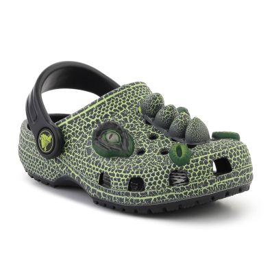 CROCS CLASSIC IAM SCARY DINO CLOG T KIDS BLACK 211372-001