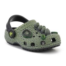 CROCS CLASSIC IAM SCARY DINO CLOG T KIDS BLACK 211372-001