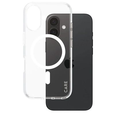 2. Etui CARE by PanzerGlass Flagship Case z MagSafe na iPhone 16 - białe