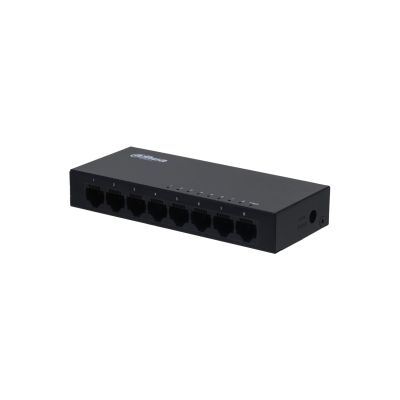 4. Dahua Technology Access DH-PFS3008-8GT Nie zarządzany L2 Gigabit Ethernet (10/100/1000) Czarny