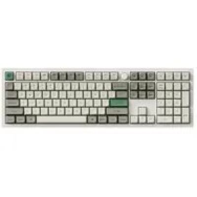 Keychron Q6 HE klawiatura Gaming USB + RF Wireless + Bluetooth QWERTY Ciemny Zielony, Biały