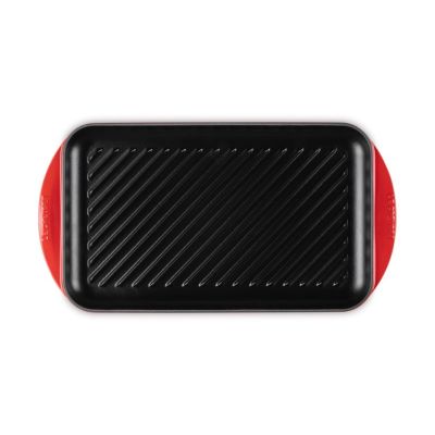 4. Le Creuset Płyta grillowa bardzo duża 47x25x32cm wiśniowa