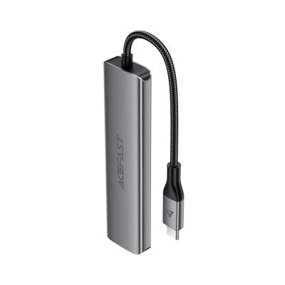 2. Hub USB Acefast J16 stacja dokująca USB-C 5w1 HDMI 4K 60Hz PD90W - szara