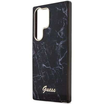 7. Etui Guess Marble Collection na Samsung Galaxy S23 Ultra - czarne