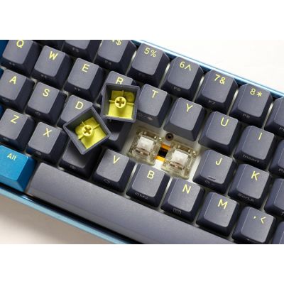 2. Ducky One 3 Daybreak Mini klawiatura Gaming USB Niemiecki Czarny, Niebieski, Zielony