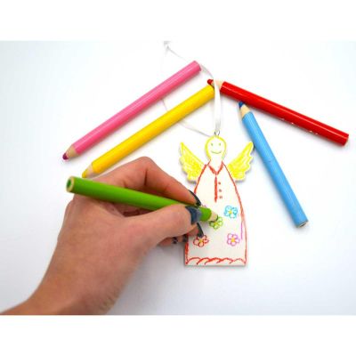 3. ZESTAW DWÓCH ZAWIESZEK ANIOŁKÓW DIY 5x0,5x10,5CM