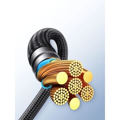 12. Kabel Joyroom Speedy Series S-A21 2w1 USB-C - USB-C / USB-C 100W 1.5m - czarny