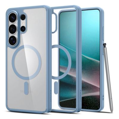 Etui Spigen Ultra Hybrid Mag MagSafe na Samsung Galaxy S26 Ultra - przezroczysto-niebieskie