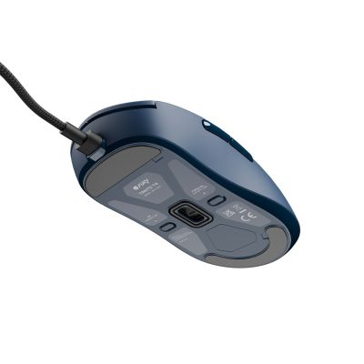 4. Mysz dla graczy Fury Tanto T4 12000DPI RGB granatowa gamingowa przewodowa
