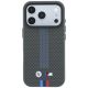 3. Etui BMW M Quadrille Kevlar Tricolor Print Lines MagSafe na iPhone 18 Pro Max / 17 Pro Max - ciemnoszare