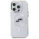 3. Etui Karl Lagerfeld IML Metal Karl&Choupette Head MagSafe na iPhone 15 Pro - białe