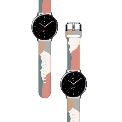 2. Pasek Strap Moro do Samsung Galaxy Watch 45 / 46 / 47 mm silikonowa bransoletka opaska do zegarka - wzór 15