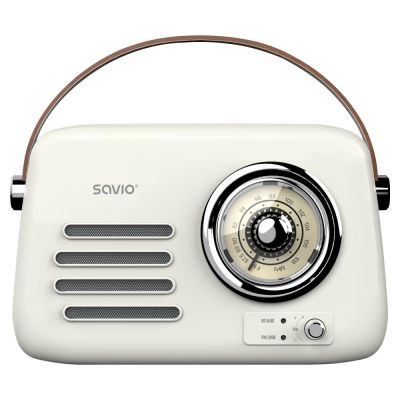 3. SAVIO RADIO PRZENOŚNE BIAŁE RS-02