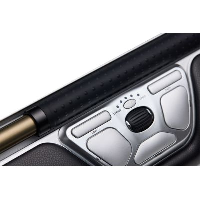 2. Myszka Contour Design RollerMouse Czerwona bezprzewodowa Bluetooth USB Type-C 2800 DPI Srebrny