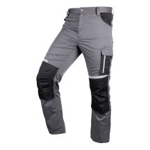 Spodnie robocze Mix&Match, szaro-czarne, rozmiar XL