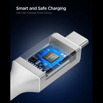 3. Kabel Spigen EB24012CC USB-C 240W 120cm - biały