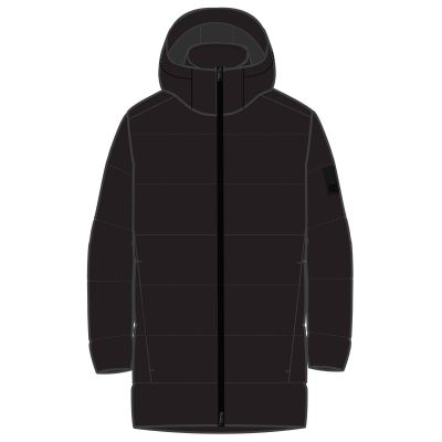 2. Kurtka przejściowa męska Jack Wolfskin DEUTZER LONG JKT M black oddychający materiał czarna (1207451_6000)