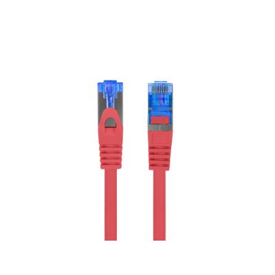 2. LANBERG PATCHCORD S/FTP KAT.6A 0.5M CZERWONY LSZH CCA (FLUKE PASSED) PCF6A-10CC-0050-R