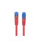 2. LANBERG PATCHCORD S/FTP KAT.6A 0.5M CZERWONY LSZH CCA (FLUKE PASSED) PCF6A-10CC-0050-R