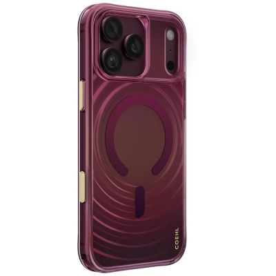Etui UNIQ Coehl Vela Magnetic Charging na iPhone 18 Pro Max / 17 Pro Max - bordowe