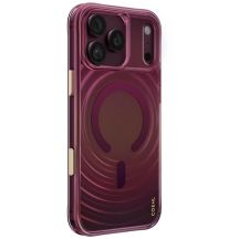 Etui UNIQ Coehl Vela Magnetic Charging na iPhone 18 Pro Max / 17 Pro Max - bordowe