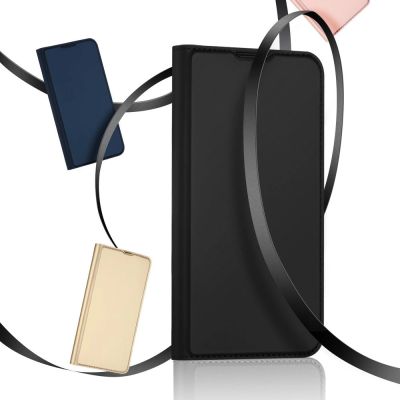 20. Dux Ducis Skin Pro kabura etui pokrowiec z klapką iPhone 13 mini złoty