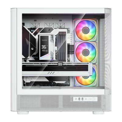11. MODECOM OBUDOWA VOLCANO AQ 500 ARGB MIDI BIAŁA