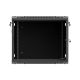 24. Szafa instalacyjna rack wisząca 19" 9U 600x600 czarna drzwi perforowane Lanberg (flat pack)
