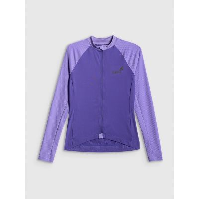 10. Longsleeve kolarski z filtrem UPF50+ damski 4F 4FRSS26TFLOF650-51S