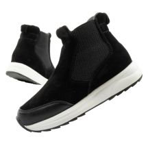 Scholl Beverly Bootie buty damskie botki za kostkę skórzane czarne