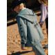 10. Bluza dresowa loose z kapturem chłopięca 4F 4FJRSS26TSWSM3052-46S