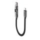 5. Kabel Acefast C13-05 USB-C - USB-A / USB-C 480Mb/s 3A 0.2m - czarny