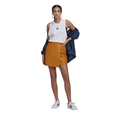 3. Tank top damski adidas Originals TANK bawełniany na ramiączkach biały (GN2888)