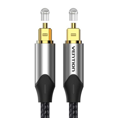 3. Kabel audio optyczny Vention w oplocie z aluminiowym złączem 3m
