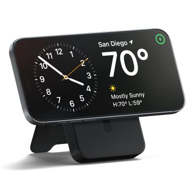 5. Powerbank Satechi OntheGo Powerbank 10K - magnetyczny powerbank z podstawką 10k mAh kompatybilny z MagSafe i Qi2 (black)