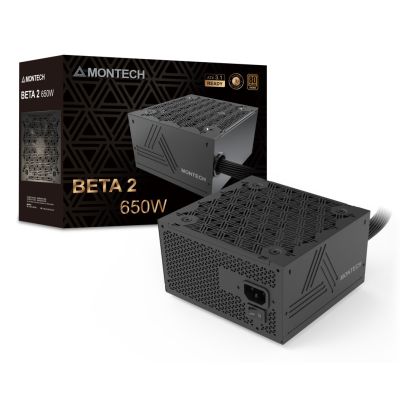 Montech BETA 2 moduł zasilaczy 650 W 20+4 pin ATX ATX Czarny