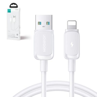 3. Kabel Joyroom Multi-Color Series A14 Lightning / USB-A 2.4A 1.2 m - biały