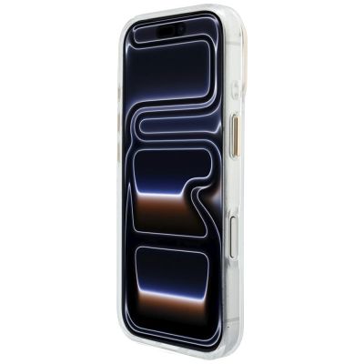 5. Etui Guess IML 4G Script Metal na iPhone 17 Pro Max / 18 Pro Max - białe