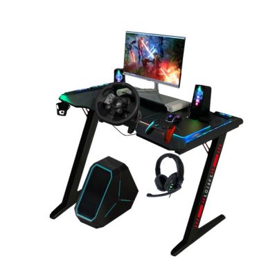 6. Biurko gamingowe Raptor GT100 120x60cm RGB czarne