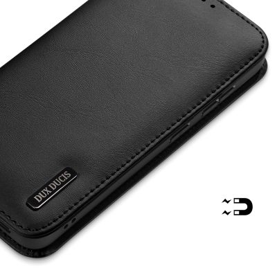 6. Etui Dux Ducis Hivo na Samsung Galaxy S25 Edge z klapką i ochroną RFID - czarne