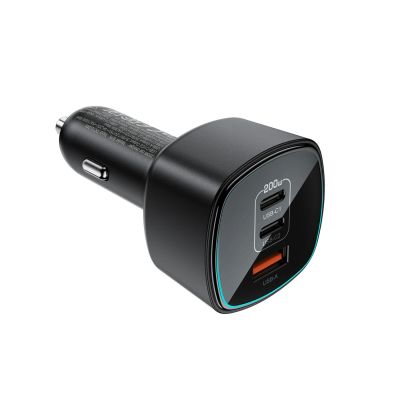 2. Ładowarka samochodowa Acefast B18 200 W 2x USB-C + USB-A - czarna